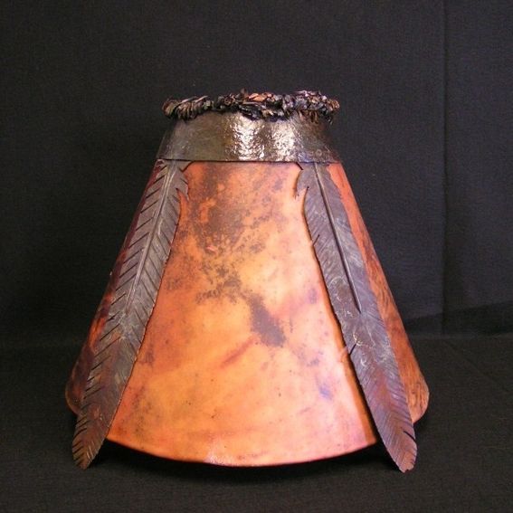 Custom Iron & Rawhide Lamp Shades by Creations Studio