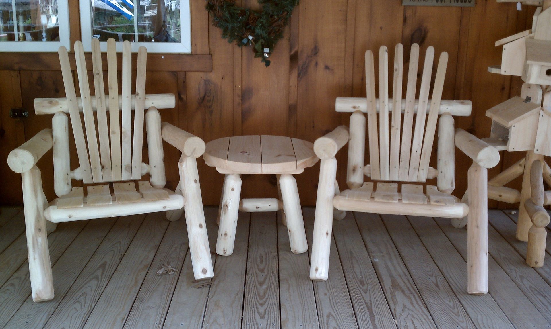 Hand Made Outdoor Cedar Log Furniture by Briar Hill Rustic Furniture
