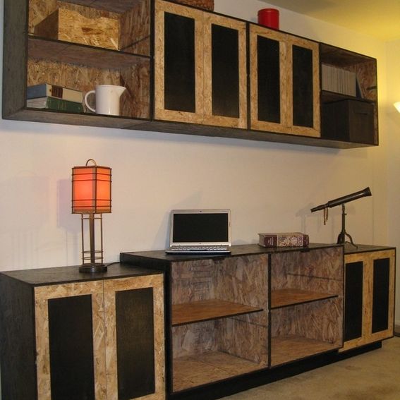 Custom Osb Entertainment Center by Modular Osb