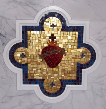 Custom Made Sacred Heart Mosaic