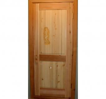 Custom Made Cedar Sauna Door