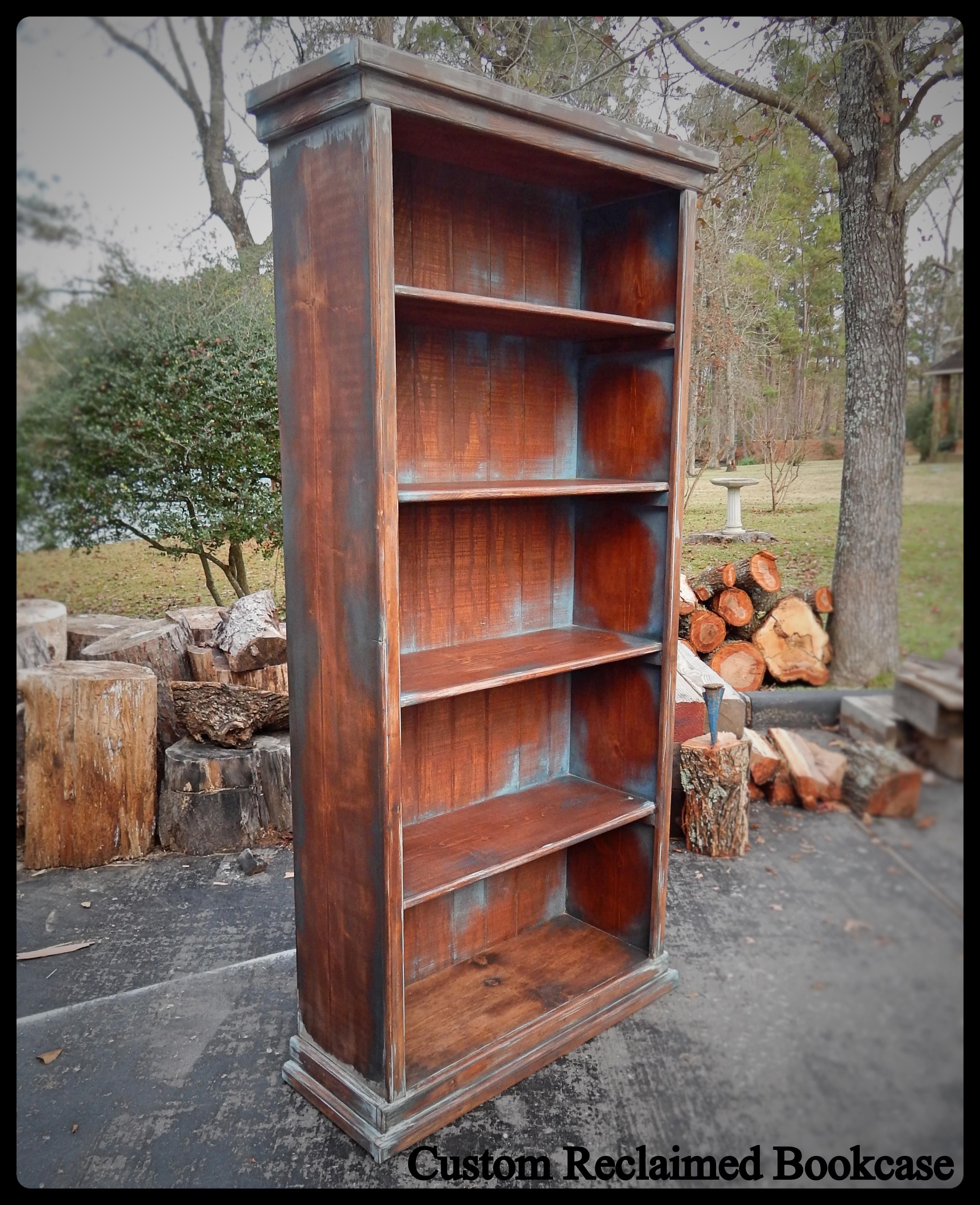 Minimalist Barnwood Bookcase with Simple Decor