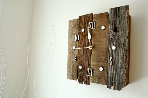 Custom Made Vintage Style Reclaimed Barnwood Clock