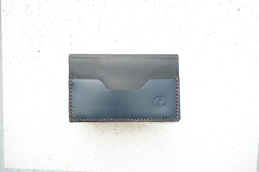 Custom Made Bi-Fold Men's Leather Wallet Card Holder