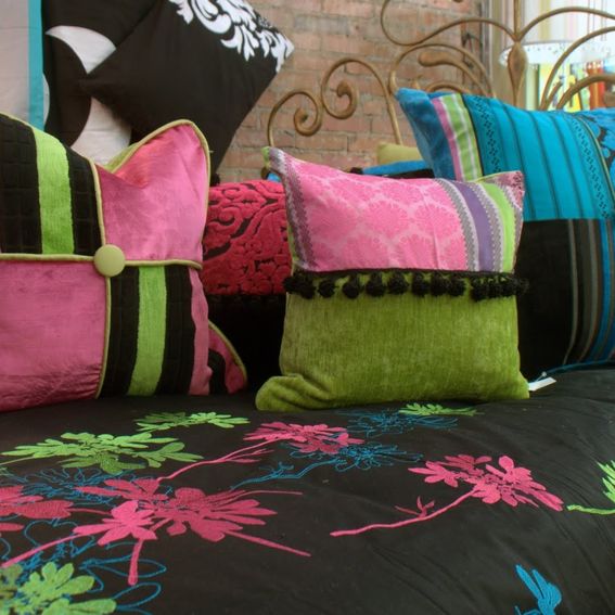 Hand Crafted Custom Made Cushions With Feather Inserts And Coordinating