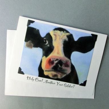 Custom Made Funny Birthday Card - Cow Birthday Card - Funny Animal Birthday Card