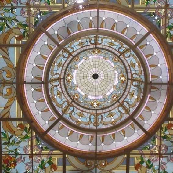 Custom Stained Glass Sky Lights by Casa Loma Doors & Art Glass