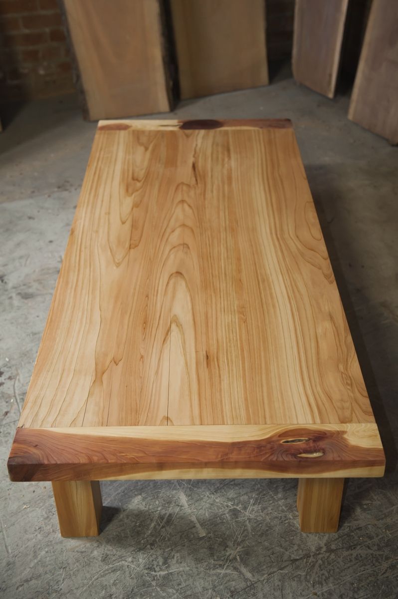 Custom Three Cedar Outdoor Coffee Table by The NICO