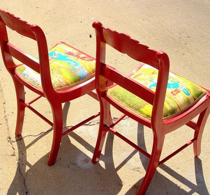 Custom Made Red Childrens Chairs