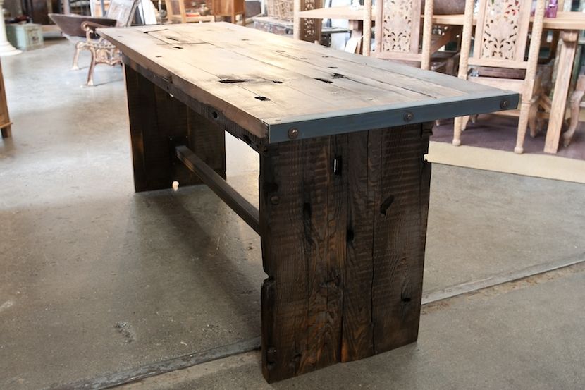Handmade Reclaimed Douglas Fir Console Table by The Last
