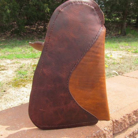Hand Crafted Pistol Rug/ Pistol Case Leather by Ozark Mountain Leather