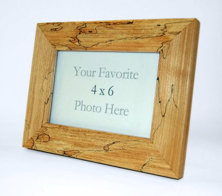 Custom Made Spalted Maple 4 X 6 Picture Frame