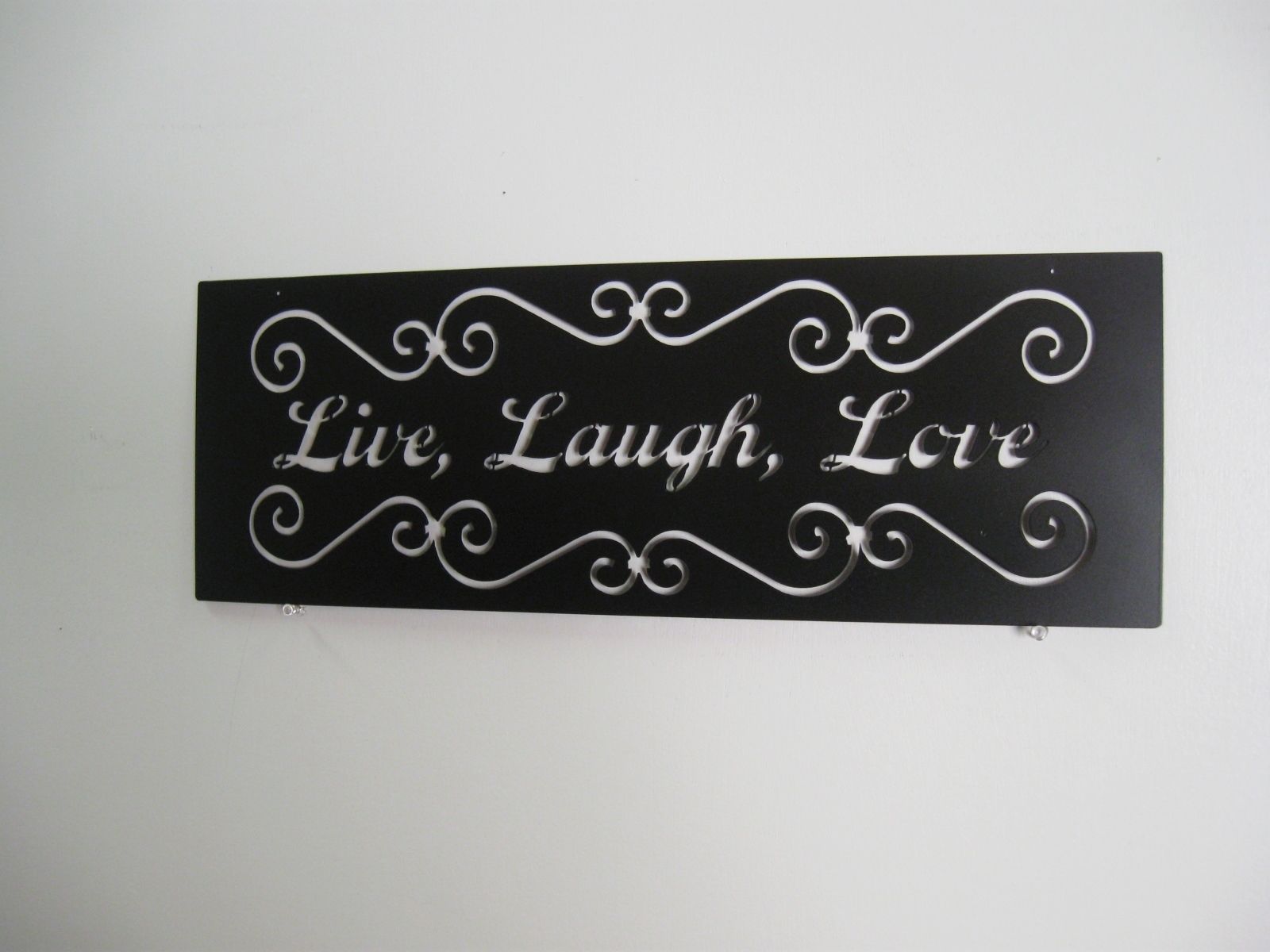 Custom Live, Laugh, Love Metal Sign by Just 4 the Art of It