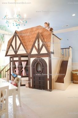 Custom Made Girls Playhouse Dollhouse Bed