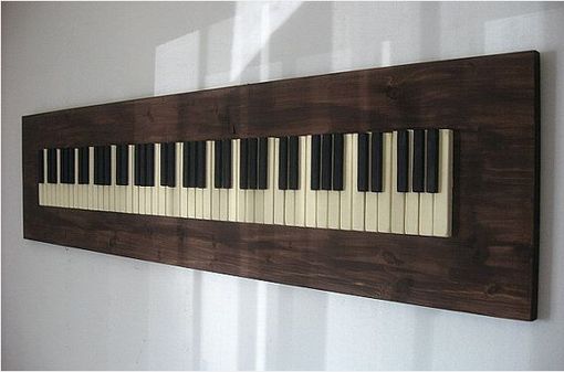 Custom Made Repurposed Piano Key Wall Art