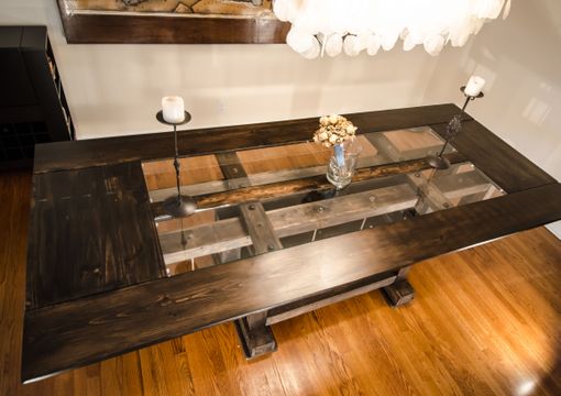 Custom Made Custom Industrial Contemporary Eclectic Dining Table