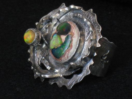 Custom Made Opal And Sterling Silver Ring