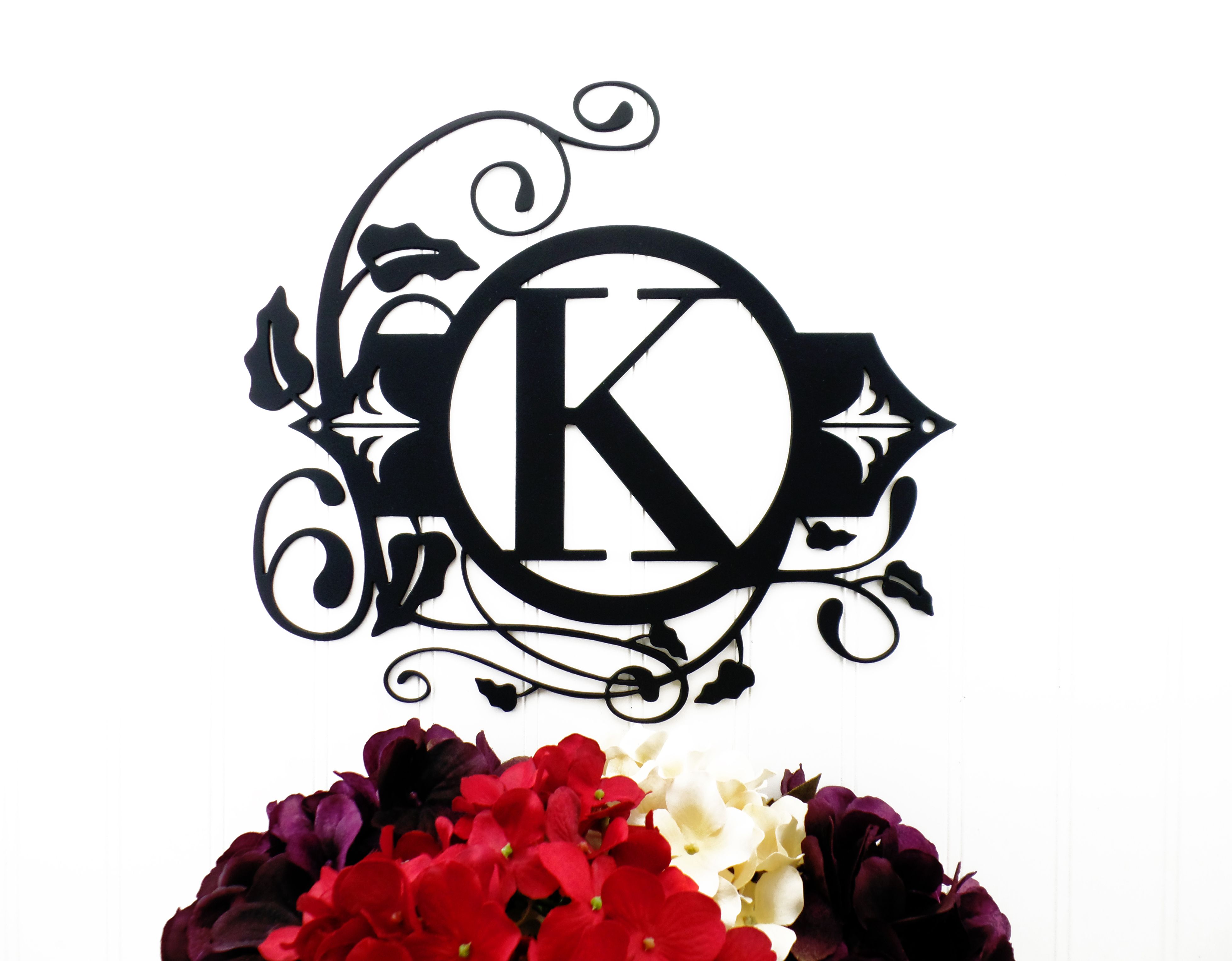 Buy a Hand Crafted Monogram Metal Sign - 13.5x12.5, made to order from Refined Inspirations, Inc ...
