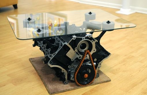 Custom Made Mustang Engine Table