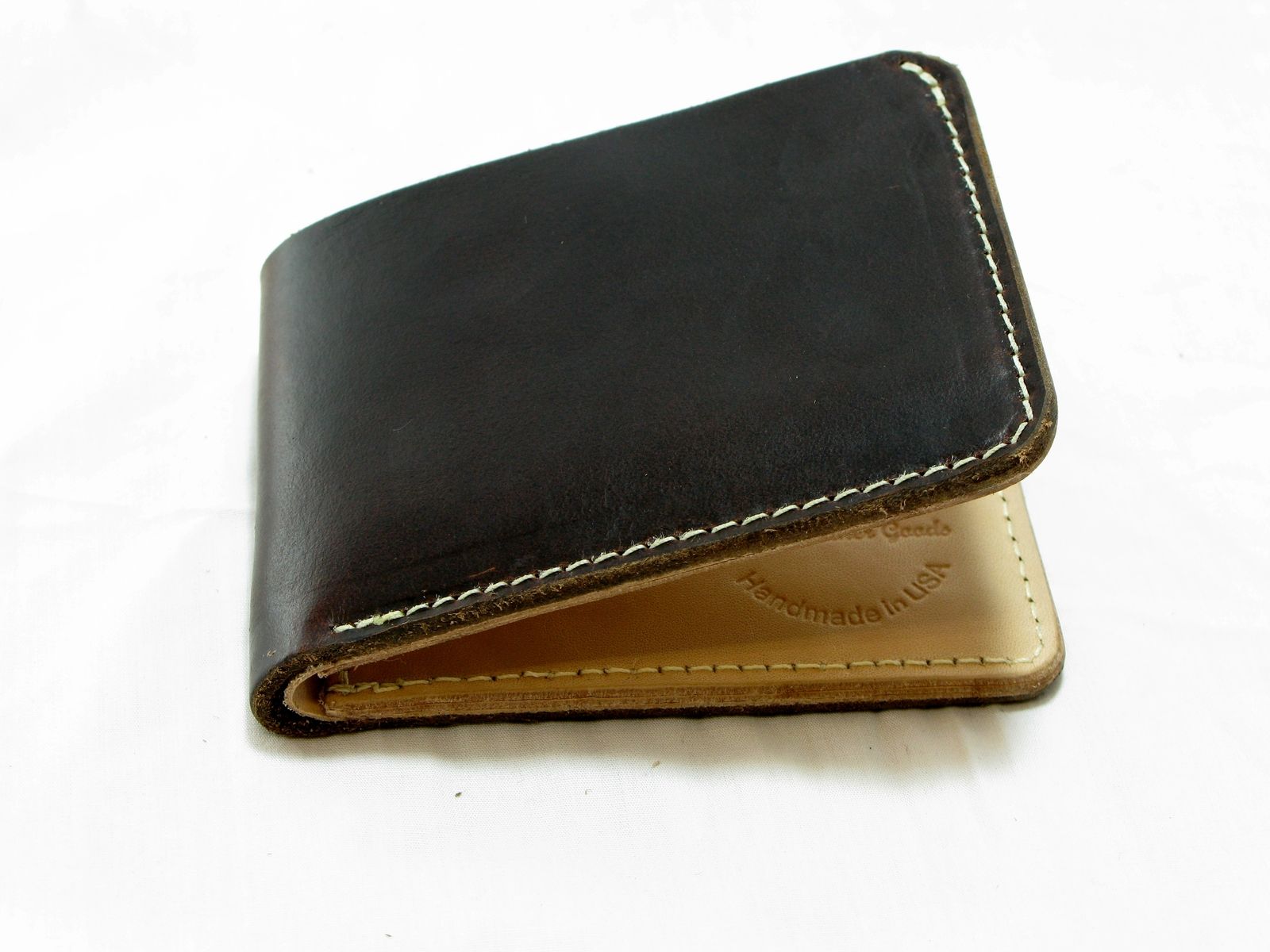 Custom Handmade Leather Billfold Wallet Classic by Jaw Leather Goods