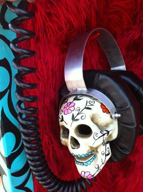 Custom Made Djz Coffin & Giant Headphones