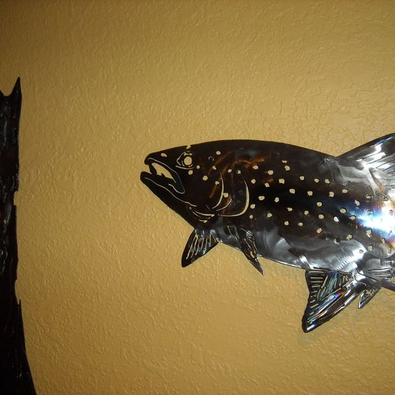 Custom Rainbow Trout Wall Art by Superior IronArtz Llc
