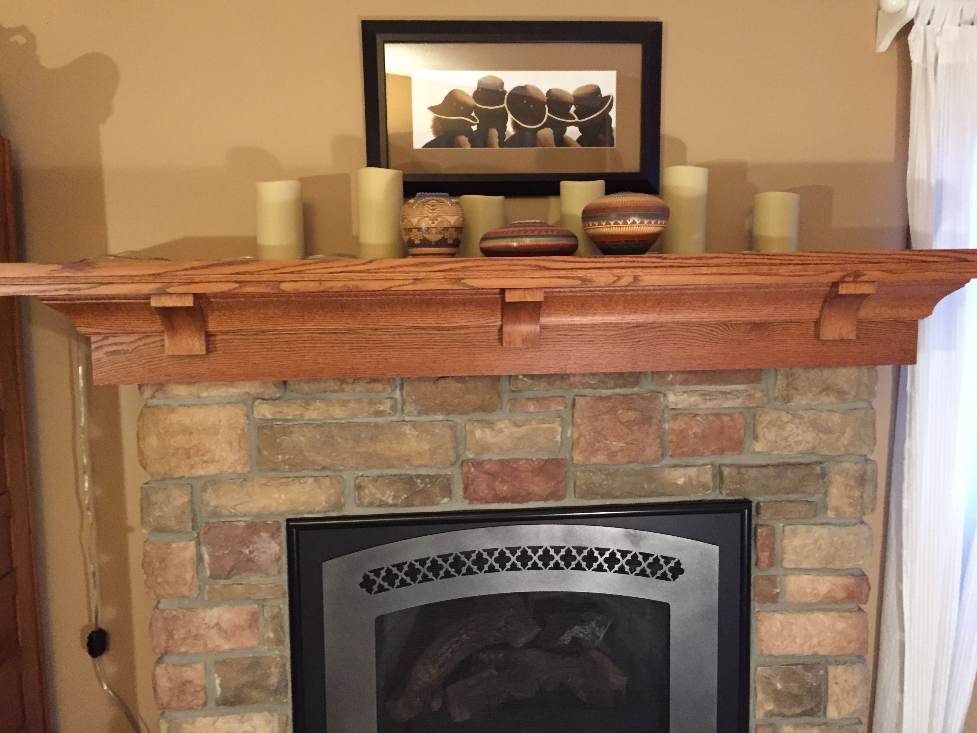 Hand Made Custom Quarter Sawn Red Oak Mantel Craftsman Style By Custom