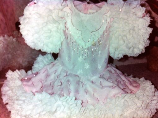 Custom Made Pink Pagaent Dress Hand Beaded With Bangels