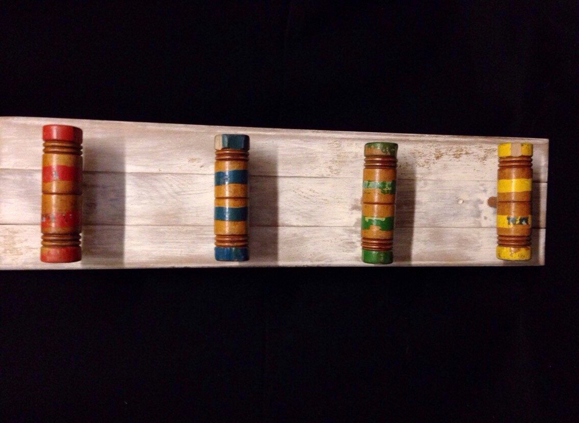 Buy a Custom Upcycled Vintage Croquet Mallet Coat Rack, made to order