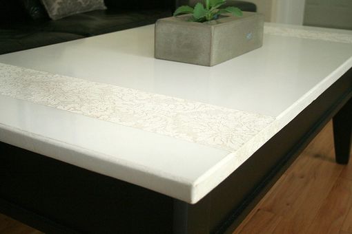 Custom Made White Damask Concrete