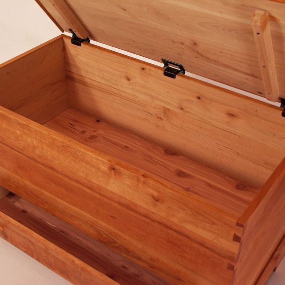 Hand Made Shaker Cherry Blanket Chest by White Sands Custom Woodworking