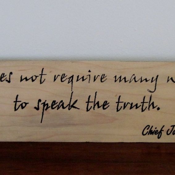 Custom Handmade Wood Carved Sign Native American Indian Chief Joseph