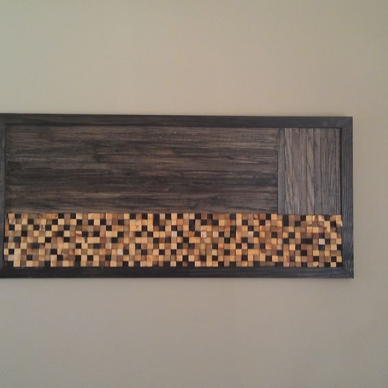 Handmade Wood Mosaic Wall Art by Built Concrete