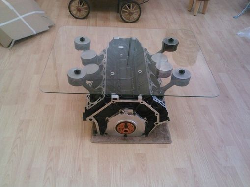 Custom Made Mustang Engine Table