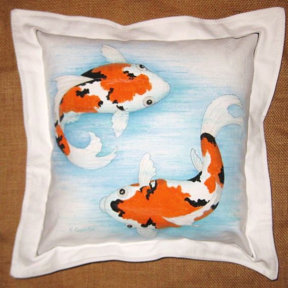 Custom Hand Painted Throw Pillows by Bekart Studio