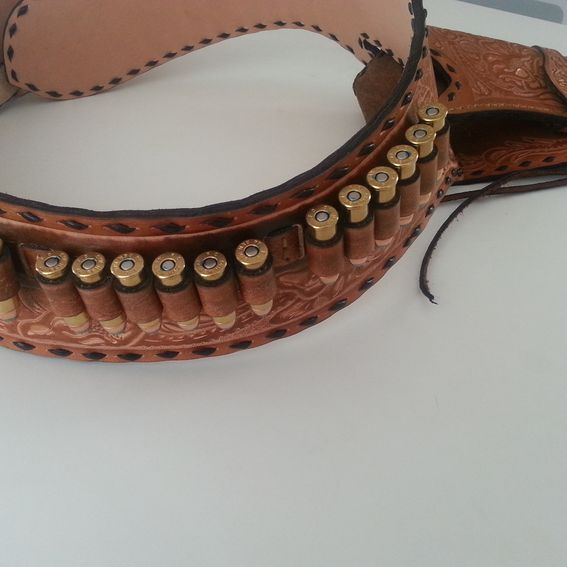 Custom Leather Gun Holster And Belt by Ricardo Trevino's Custom Leather