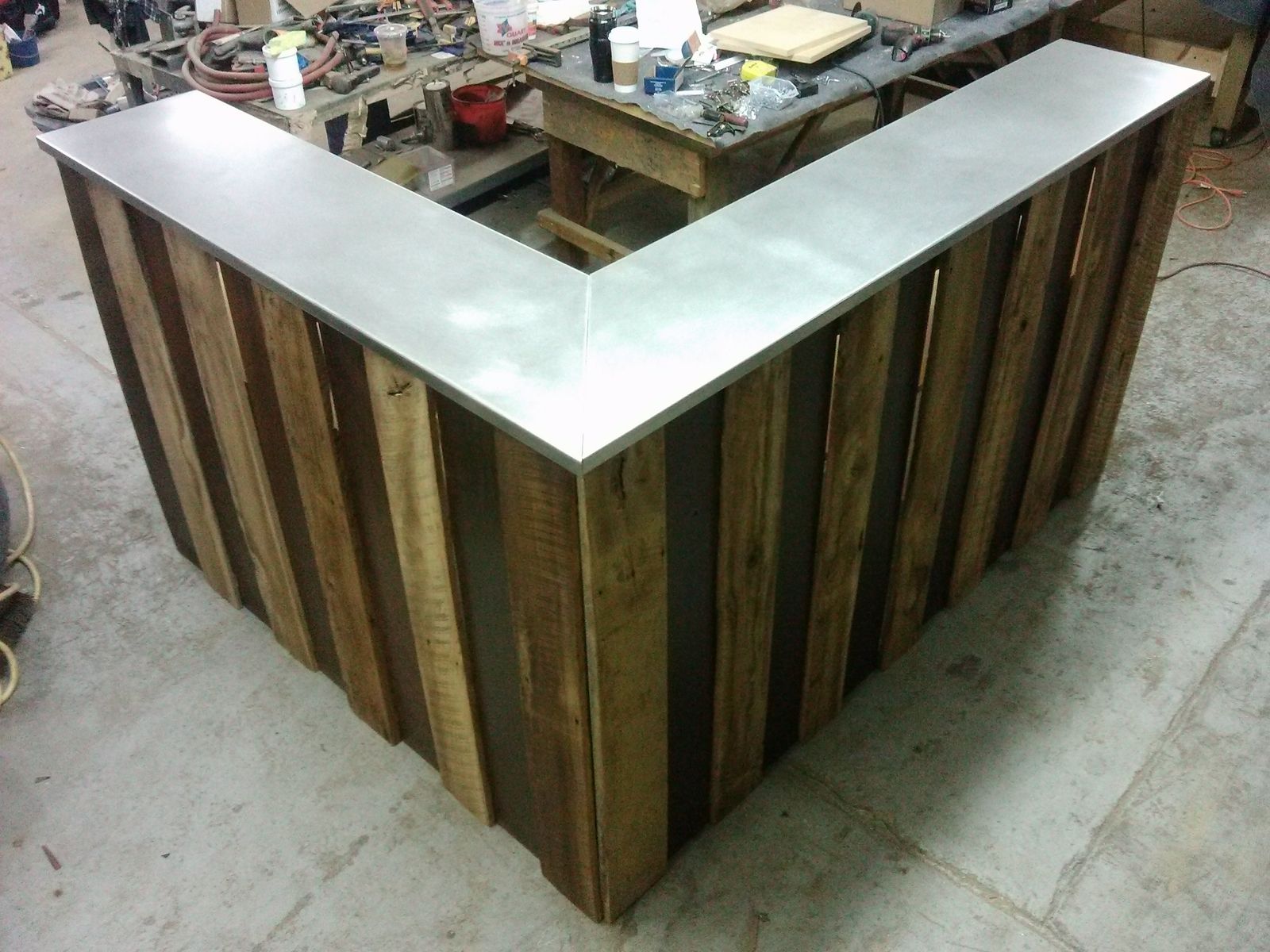 Custom Made Reception Desk by Lightfast Design+Build 