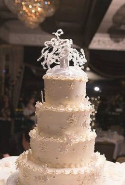 Custom Made Wedding Cake Topper Tree Of Life Sculpture - Modern Porcelain Couple Figurine