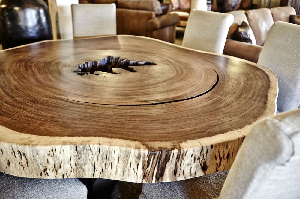 Guanacaste Slab Round Dining Table