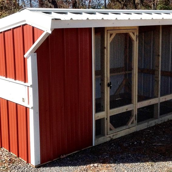 Custom 6x12 Stationary Chicken Coop by Rocky Top Sales, LLC