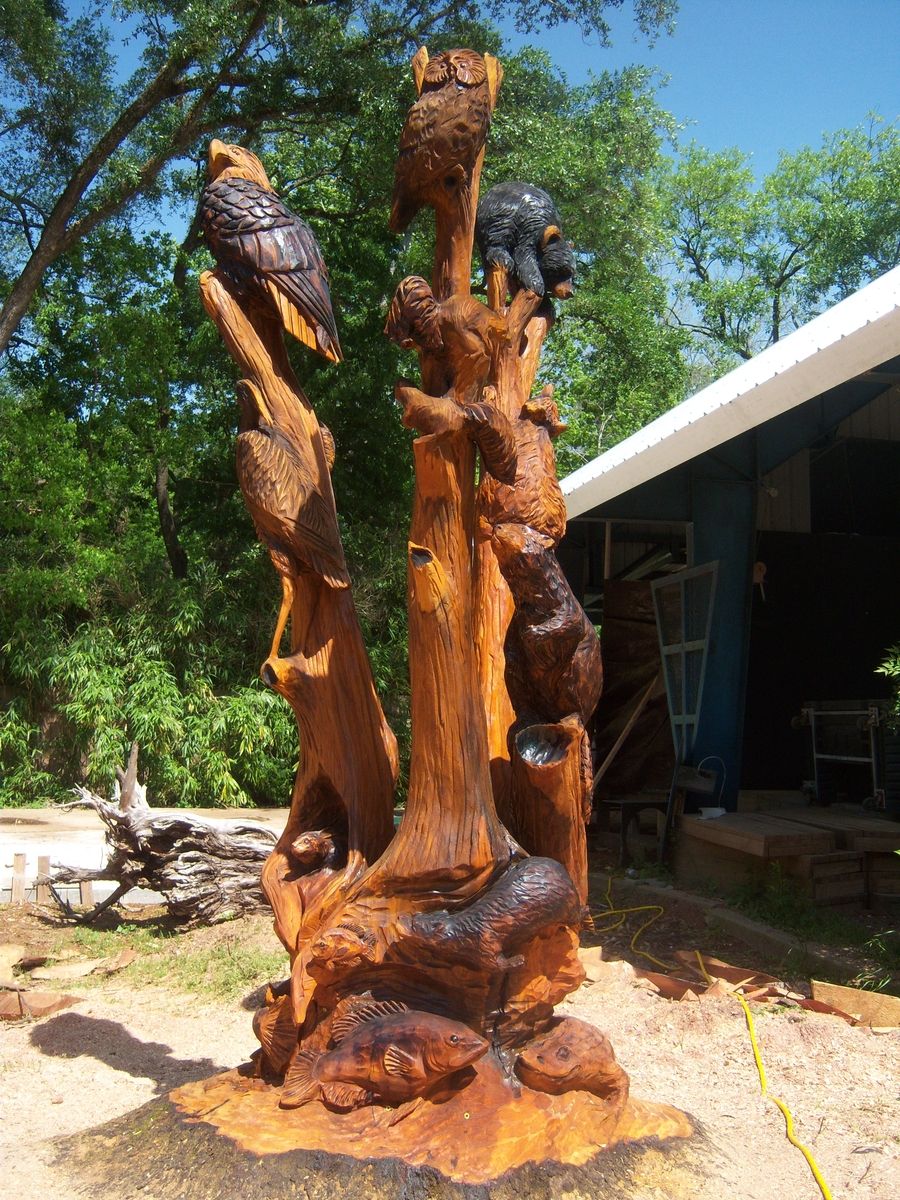 Handmade Onsite Stump Carving by Artistry In Wood