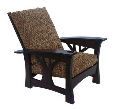 Custom Made Arbor Bow Arm Morris Chair