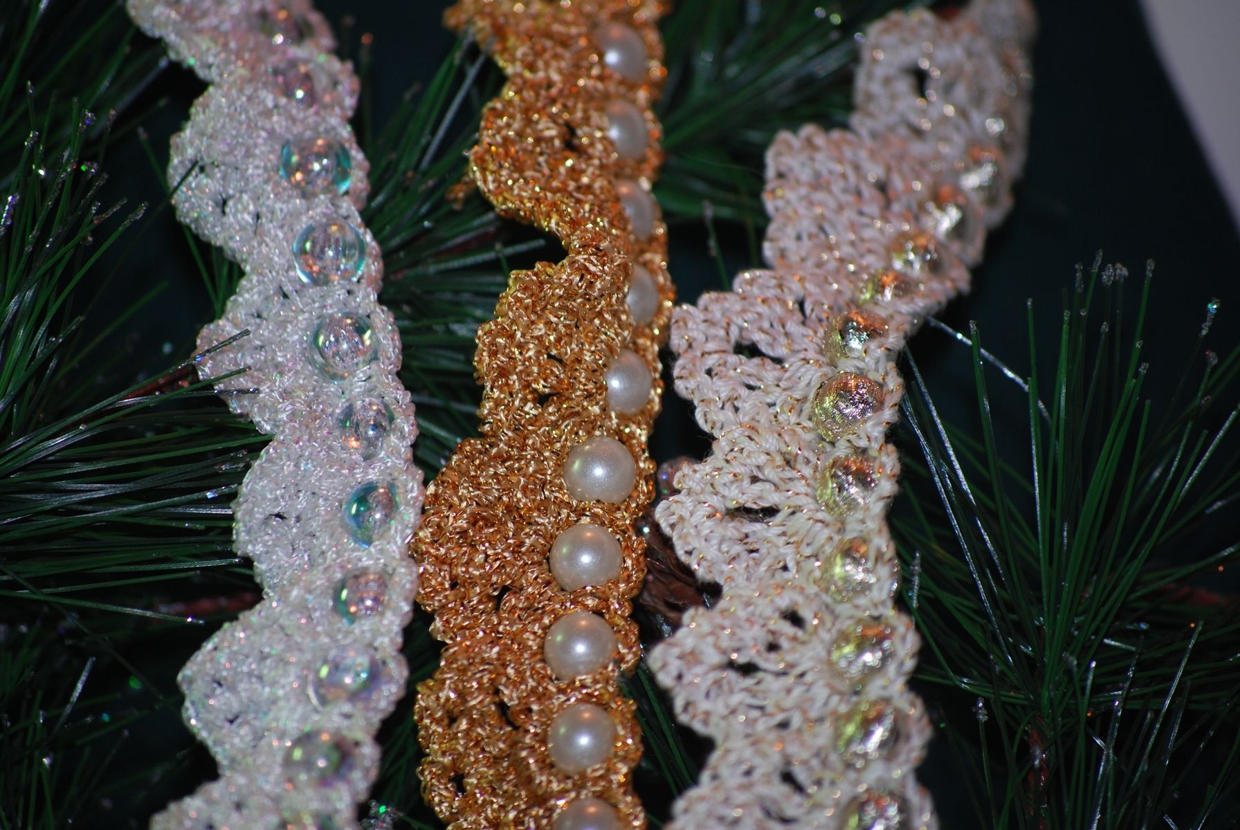 custom crocheted christmas tree garland by susan allen custom crocheted christmas tree garland by susan allen