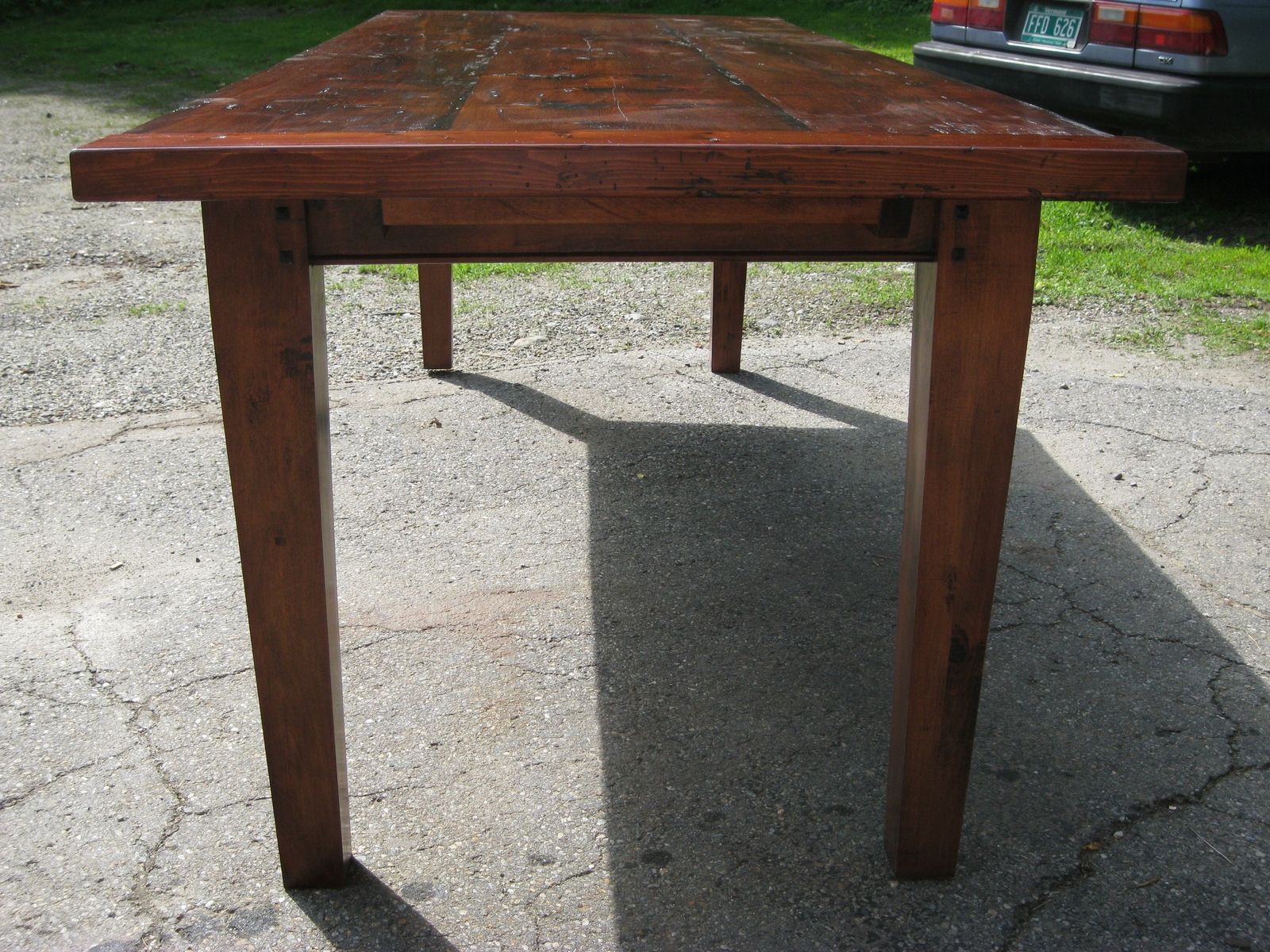 Handmade Vermont Reclaimed Lumber Farm Table by Spaulding's Furniture