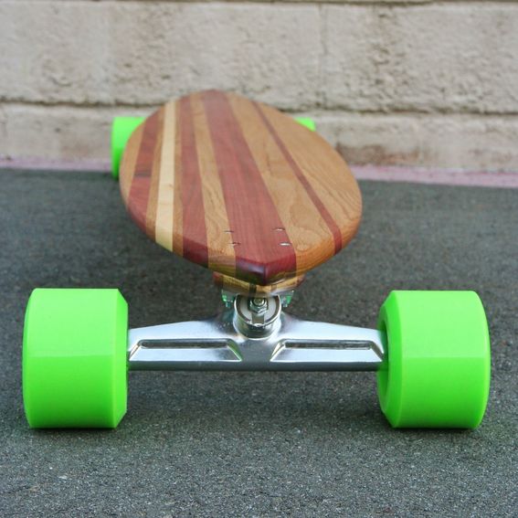 Handmade Custom Pintail Longboard Skateboard by Red Jar Creations