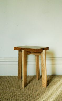 Custom Made Japanese Inspired Collapsible End Table