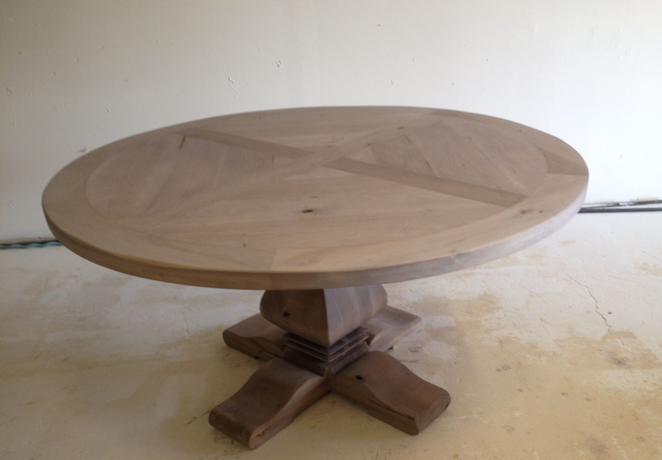 Handmade Round Pedestal Table by J. Santini Design | CustomMade.com