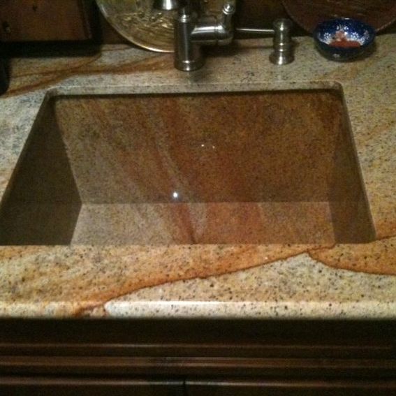 Hand Crafted Granite Sink by Ellison Tile And Stone