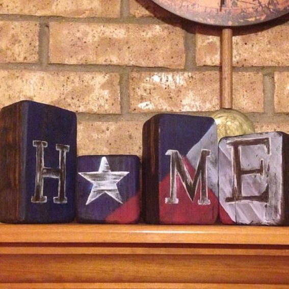 Buy a Custom Mantle Decor Texas Flag Home Decor Texas Home, made to order from Made For You