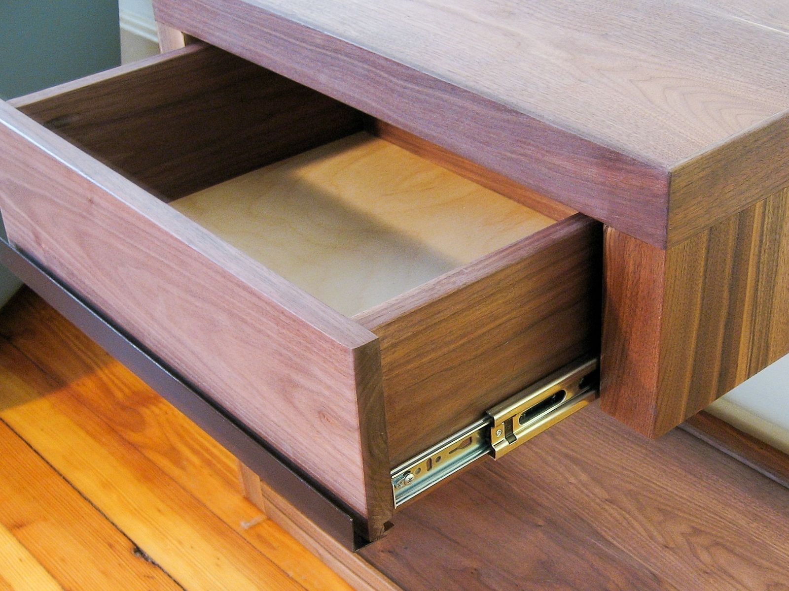 Buy a Hand Crafted CShaped Nightstand With Drawer, made to order from